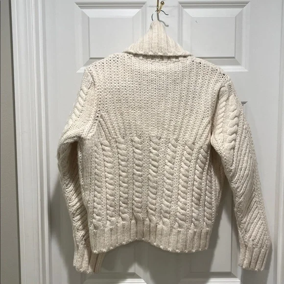 NWT Gigi Hadid X Tommy Hilfiger Chunky ITALIAN wool alpaca SOFT cableknit CREAM - Picture 12 of 14